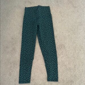 Aerie Green Polka Dot Leggings GREAT CONDITION
